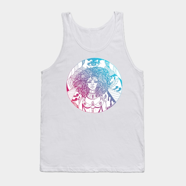 Dual Color Kemet Warrior Tank Top by kenallouis